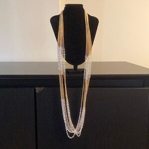 Macy's Gold and Silver Multi-Strand Necklace